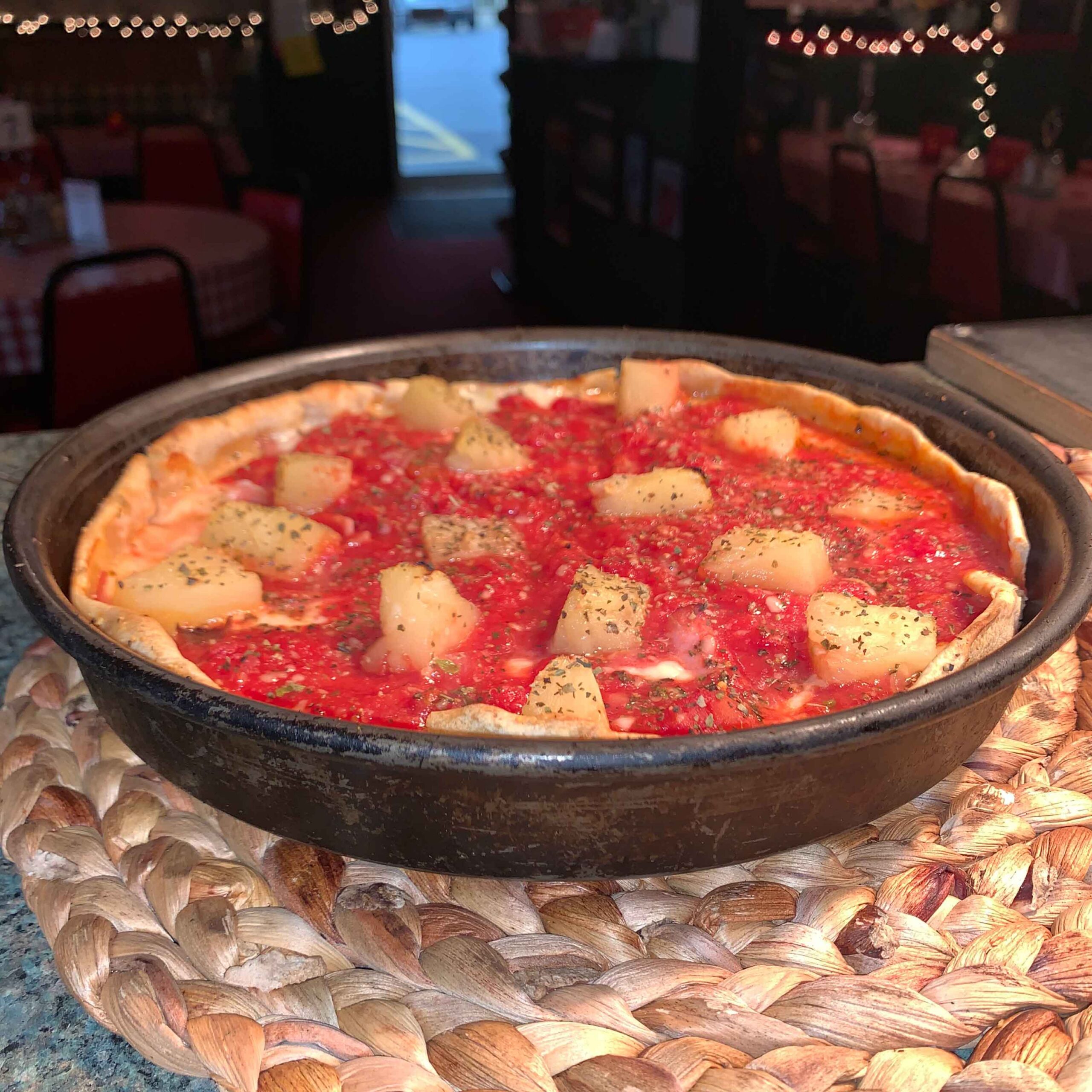 Chicago Deep-Dish-Style Pizza at Mr. Gilberti's Pizza in Hollister